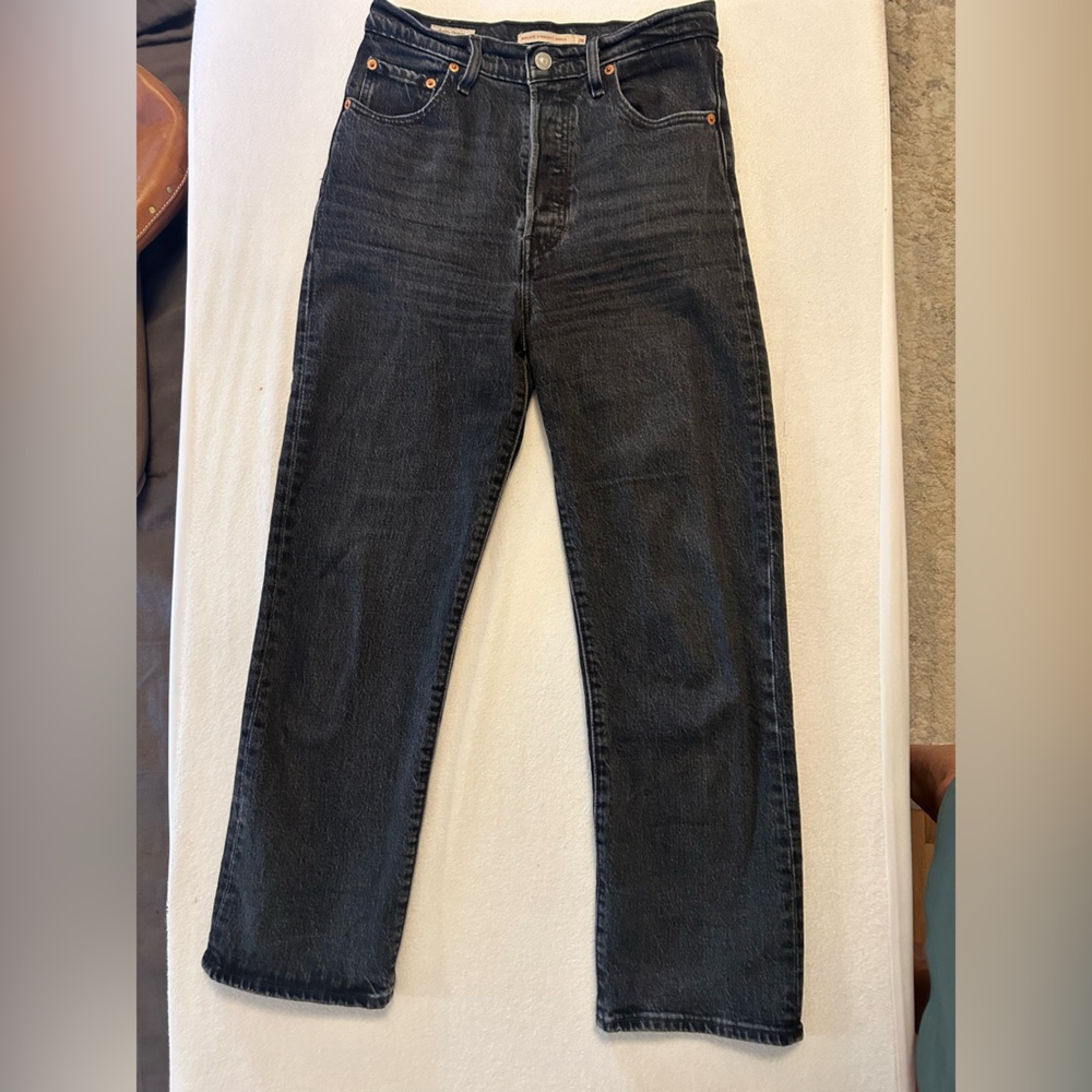 Levi’s Ribcage Straight Ankle Black Jean